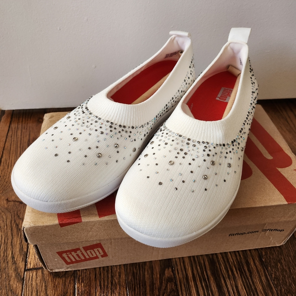 FitFlop Uberknit Ombre Crystal Ballerina Flat